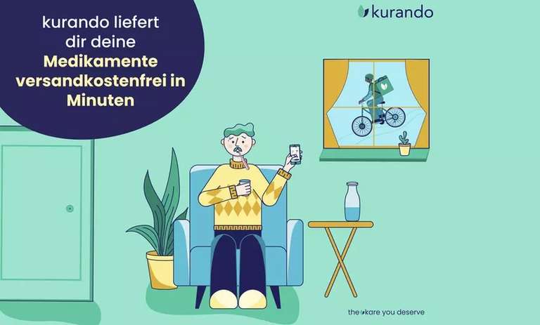 20€ Wertgutschein (einlösbar ab 30€) anrechenbar auf Medikamente und Apotheken-Produkte bei Kurando mit kostenloser Lieferung