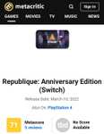 [Nintendo eShop] Republique: Anniversary Edition (Switch)