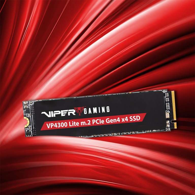 4TB Patriot Viper VP4300 Lite M.2 2280 PCIe 4.0 x4 3D-NAND TLC SSD | Kompatibel mit PS5