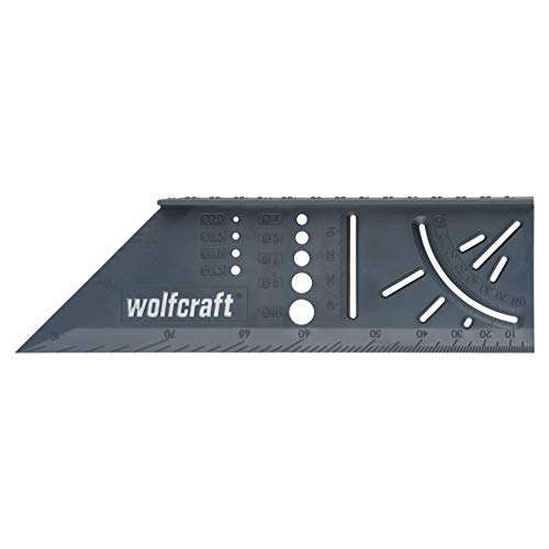 wolfcraft I 3D-Gehrungswinkel I 5208000 zum Bearbeiten von dreidimensionalen Werkstücken Anschläge für 45°- und 90°-Winkel - PRIME