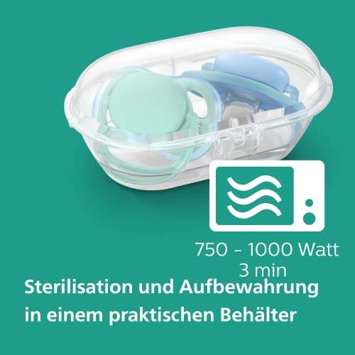 Philips Avent Ultra Air Schnuller, 4er-Pack – BPA-freier Schnuller für Babys von 0 bis 6 Monaten (Prime)