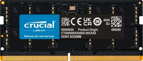 Crucial RAM 32GB DDR5 4800MHz CL40 Laptop-Speicher CT32G48C40S5