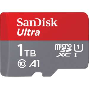 SanDisk Ultra 1 TB microSDXC Speicherkarte Kit bis 150 MB/s C10, U1, A1