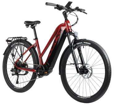 Damen Trekking E-Bike LEADER FOX Bend (Bafang M510-720Wh) 28 Zoll, Rot/weiß, 16,5", 18", 20"