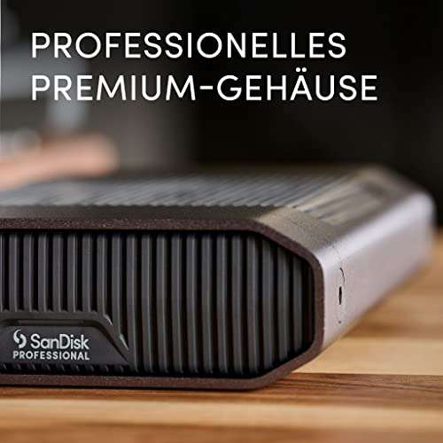 SanDisk PROFESSIONAL G-DRIVE 12TB externe Festplatte (250MB/s Read/Write Speed, USB-C)