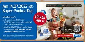 [Rewe.de + Rewe Offline | 14.07.] 10fach Payback-Punkte auf den gesamten Einkauf am Super-Punkte-Tag