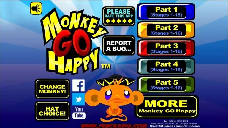 (Google Play Store) Monkey GO Happy (Android, 4,3*, Geduldsspiel, Puzzel)