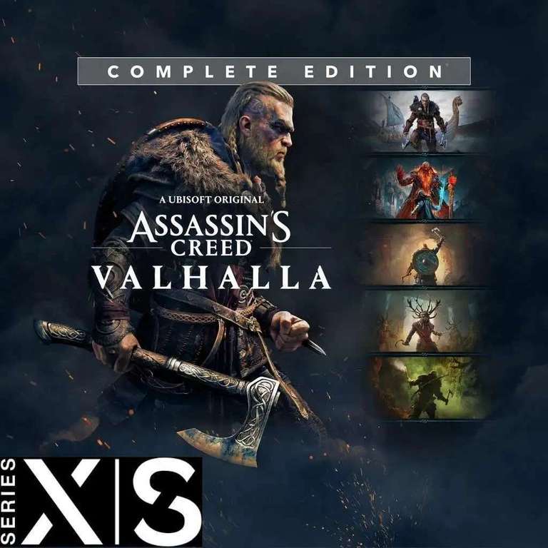 Assassin's Creed Valhalla - Complete Edition: Spiel + Season Pass + Pack Ultimate + Ragnarök für Xbox one & Xbox Series X|S (VPN Arg)