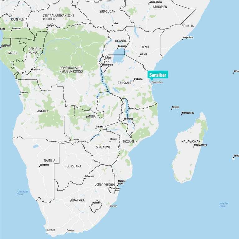 Last-Minute-Flüge: Sansibar & Mombasa [Mai] ab Frankfurt inkl. Gepäck mit Condor ab 479€ für Hin- & Rückflug