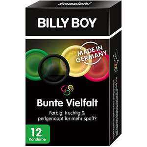 Billy Boy Kondome Mix-Sortiment Pack, Farbige und Perlgenoppte, 12er Stück (Prime Spar-Abo)