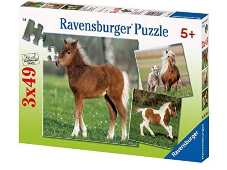 Ravensburger Puzzle Kinder Puzzles Pony Freundschaft 3x49 Teile