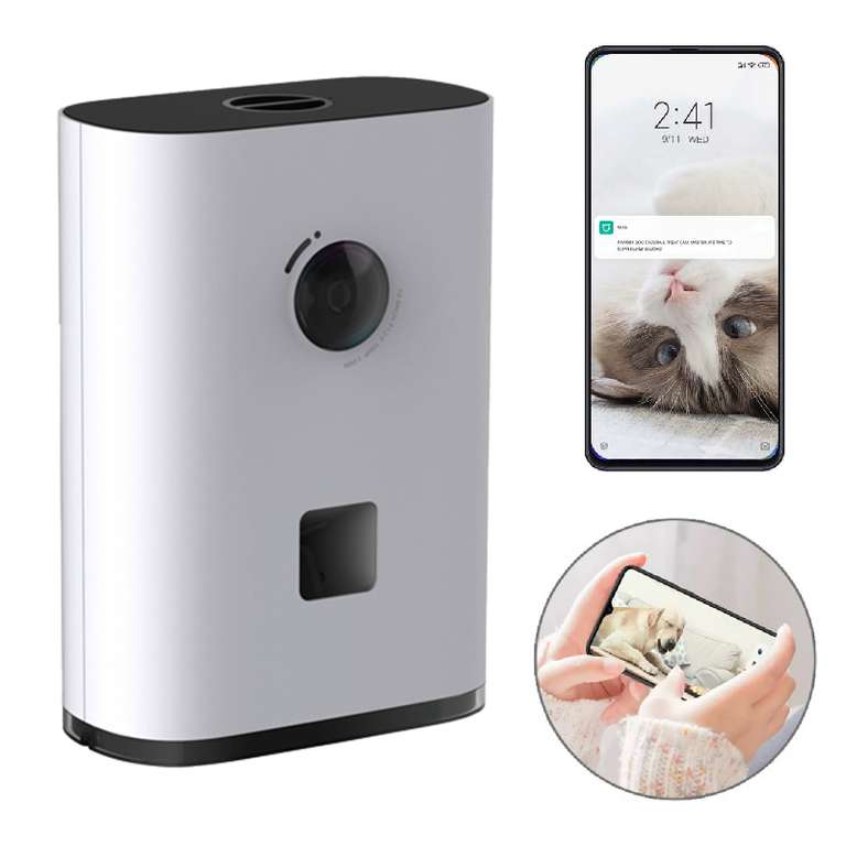 Pawbby Smart Pet Futterspender mit Kamera (1080p / Xiaomi Home App steuerbar / Gegensprechanlage) Neukunden 23,99€ & Bestandskunden 33,99€