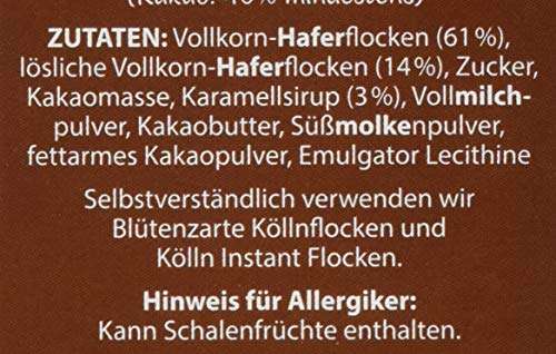 [Amazon] 6x Kölln Schoko Hafer-Porridge (je 375g) für 12,36€ (statt 21€)
