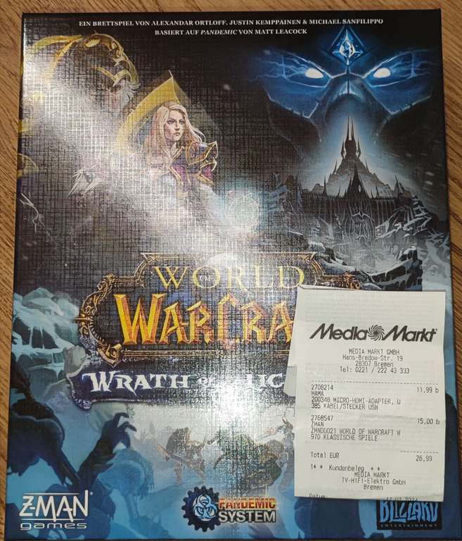 MM Bremen: World of Warcraft: Wrath of the Lich King – Ein Brettspiel mit dem Pandemic-System | Strategiespiel | 1-5 Spieler | Ab 14+ Jahren