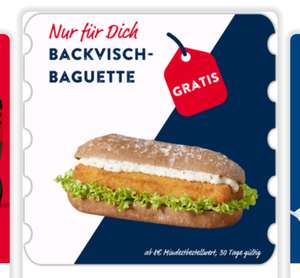 Nordsee Gratis Backvisch Baguette - Vegetarischer Backfisch in der App evtl personalisiert - 8€ Mindestbestellwert!