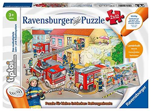 Ravensburger tiptoi Puzzle für kleine Entdecker: Rettungseinsatz 8,69€ / tiptoi Zoo - 2x12 Teile Kinderpuzzle 8,09€ (Prime)