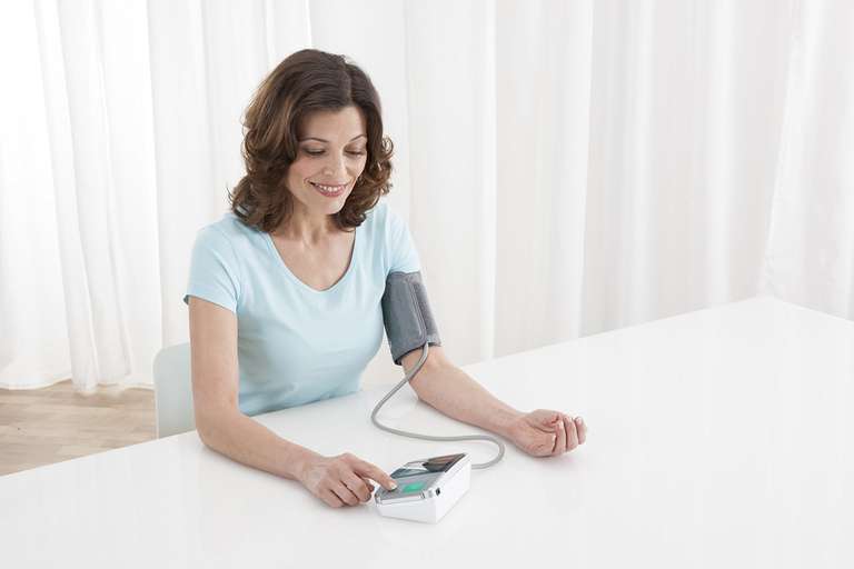 [Prime] medisana MTS Oberarm-Blutdruckmessgerät, präzise Blutdruck und Pulsmessung mit Speicherfunktion, Ampel-Skala