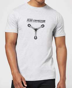 Back to the Future T-Shirts für 11 € | 24 verschiedene, VSK-frei, Gr. XS-5XL z.B. BTTF Powered By Flux Capacitor T-Shirt für Damen & Herren