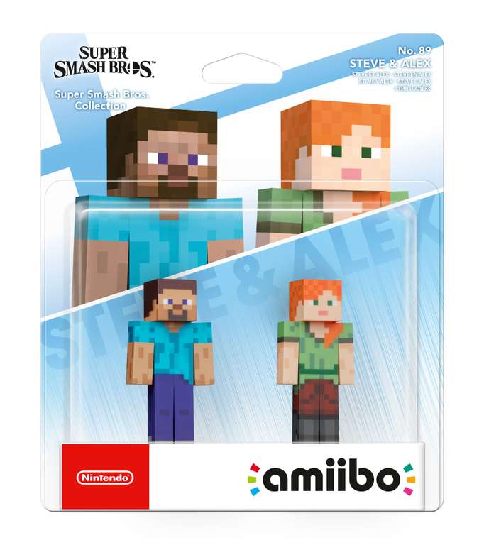 (Prime) Super Smash Bros. Collection - Steve/Alex (Minecraft) - No. 89 (Double Pack)