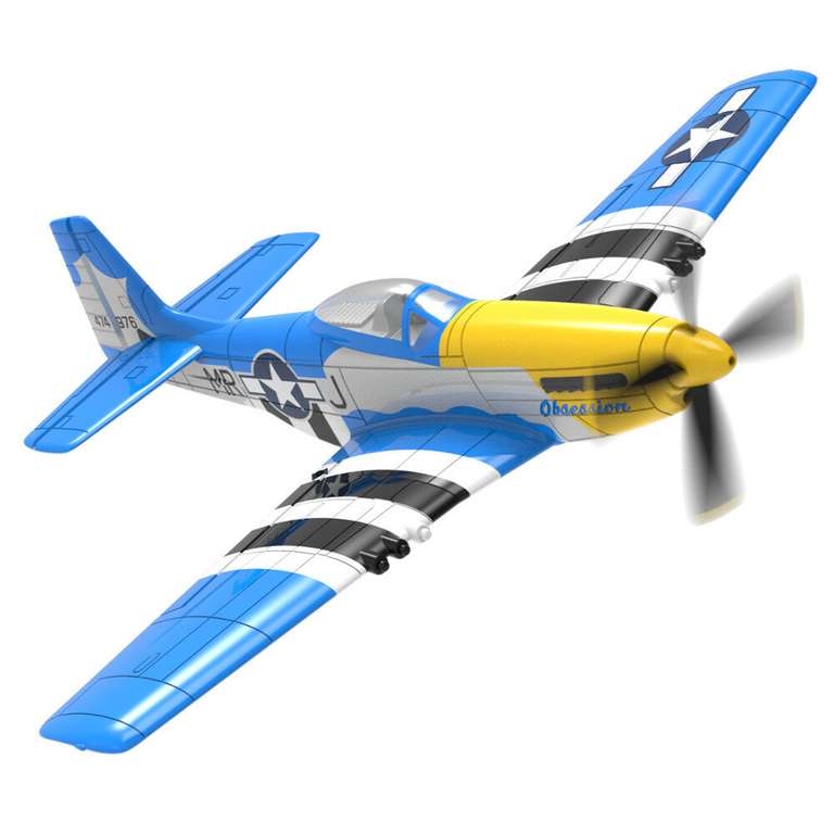 Volantex Mini Mustang P-51D V2 - RC-Flieger, 400 mm, RtF, auch für Anfänger geeignet