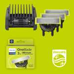 Philips OneBlade 360 Ersatzklinge für OneBlade, mit 5-in-1-Kammaufsatz, 3er-Packung (Modell QP437/50) [Prime]