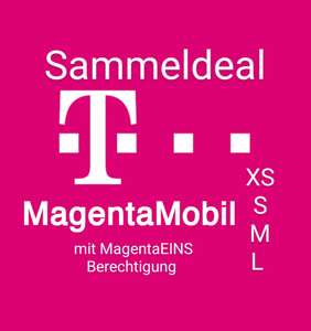 [MagentaEins Normalos] Telekom MagentaMobil SIMonly Sammeldeal, z.B. XS (10GB 5G, Allnet&SMS Flat) für 5,79€ bei RNM + Magenta Eins