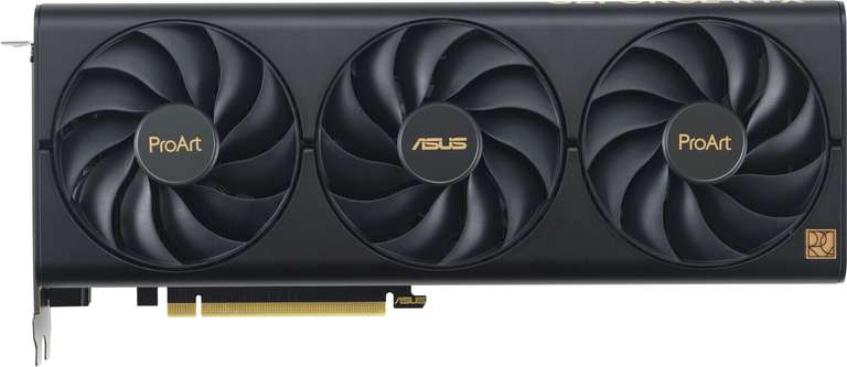 ASUS ProArt GeForce RTX 4070 OC Grafikkarte (12GB GDDR6X, 192bit, 200W TDP, 3x 95mm-Lüfter, 8-Pin PCIe, HDMI 2.1, 3x DP 1.4, Triple Slot)