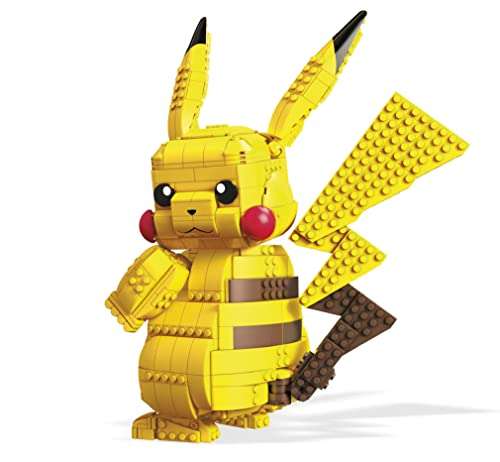 [ Amazon ] "PIKA PIKA!" - MEGA Construx FVK81 | Pokemon Jumbo Pikachu | 30 cm Bauset | 825 Bausteine