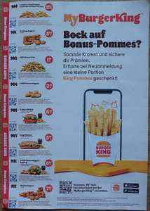 Burger King Coupons gültig vom 08.06.2024 bis 26.07.2024 + kleine Portion Kings Pommes Gratis bei Neuanmeldung via BK App