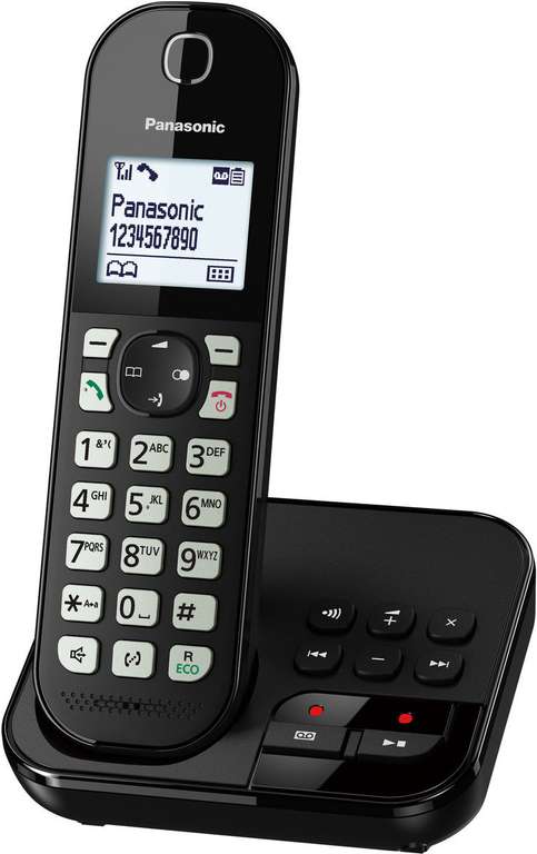 (Kaufland) Panasonic KX-TGC460GB, DECT-Telefon mit AB, beleuchtetem Tastenfeld und Eco-Plus-Modus