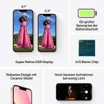 [Wie neu] Apple iPhone 13 mini 4/128GB rosé (5.4", 2340x1080, OLED, A15 Bionic, 12MP, 2438mAh, Lightning, MagSafe, Qi, IP68, 140g)