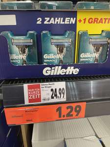 Lokal Kaufland Siegen Gilette Mach 3 Klingen 18er Pack 24,99€