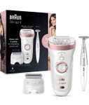 Braun Silk-épil 9 Beauty-Set, Epilierer Damen Haarentfernung, Aufsätze für Rasierer und Massage für Körper, Bikinitrimmer, Tasche (Prime)
