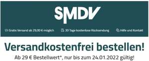 SMDV Versandkostenfrei ab 29 Euro Bestellwert nur bis zum 24.01
