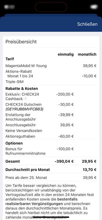 [Young MagentaEins] Telekom MagentaMobil M (50 GB 5G/LTE Max, Allnet/SMS, VoLTE, VoWiFi) für 9,97 € mtl. bei RNM