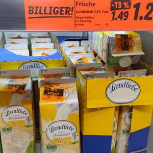 Für 0,64€ Landmilch (kurzes MHD)