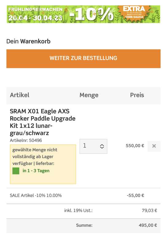 SRAM X01 Eagle AXS Rocker Paddle Upgrade Kit 1x12 lunar-grau/schwarz