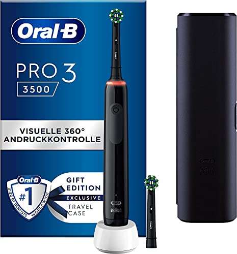 Oral-B Pro 3 schwarz mit Cashback für 39,99 €