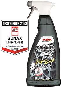 SONAX FelgenBeast (1 Liter) Felgenreiniger für alle polierten, verchromten und matten Stahl- & Leichtmetallfelgen