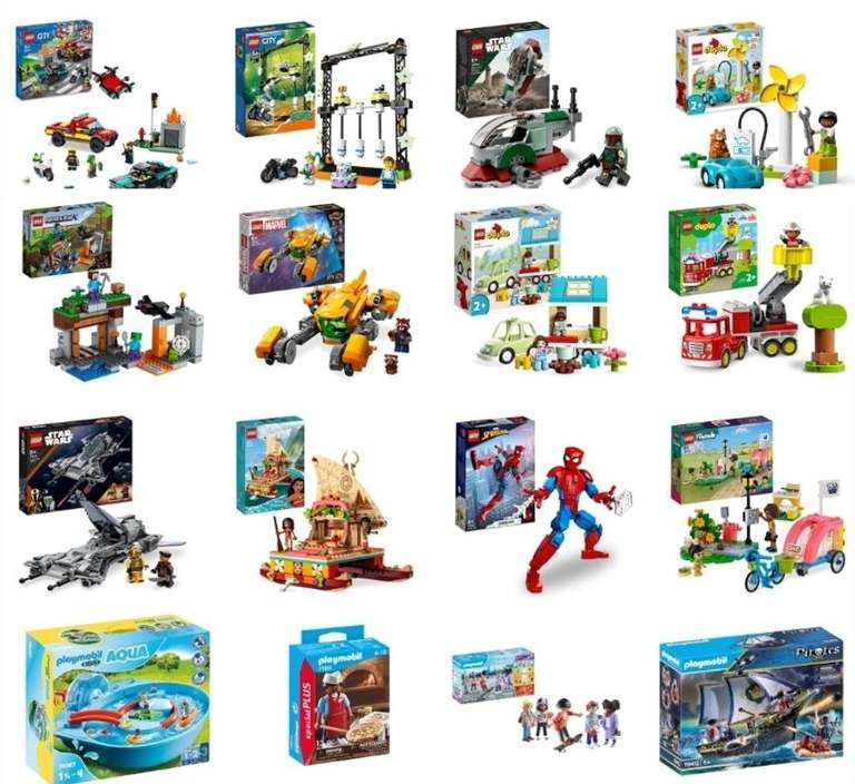 [Amazon.es] 40% Rabatt ab 40€ auf Lego, Playmobil usw.