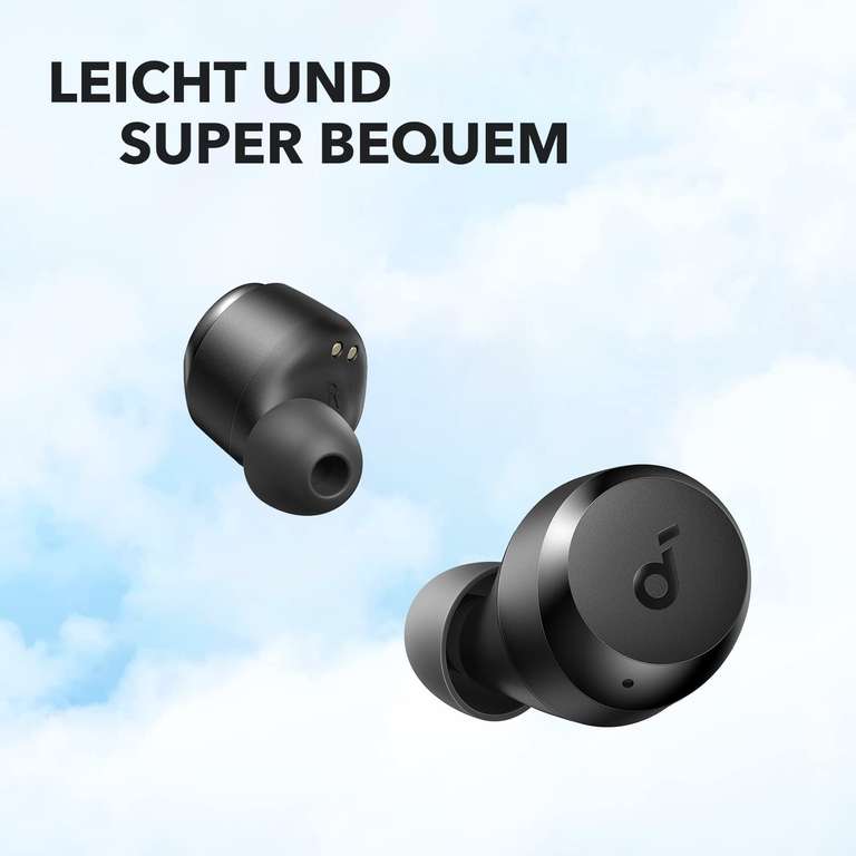 [Prime] Anker Soundcore A20i TWS In-Ears (Bluetooth 5.3, 9/28h Akku, USB-C, Trageschlaufe, App mit Equalizer, IPX5)