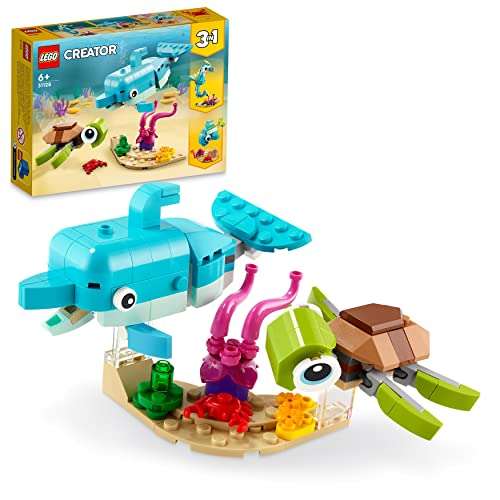 LEGO Delfin und Schildkröte (31128) für 6,49€ inkl. Versand (Amazon Prime)