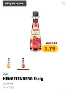 (Regional) Hengstenberg Essig 250ml effektiv für 0,59 (Marktguru & Penny)