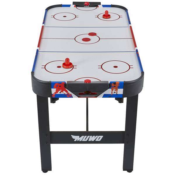 MUWO „Game On" Air Hockey Tisch inkl. 2 Pucks & 2 Pusher (mit Torzähler und Luftbläser, 122x61x79 cm)