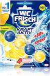WC FRISCH Kraft Aktiv Duftspüler Lemon, 10 Stück, WC Reiniger sorgt für Reinigung bei jeder Spülung, Duftsteine, 10er-Pack (Prime SparAbo)