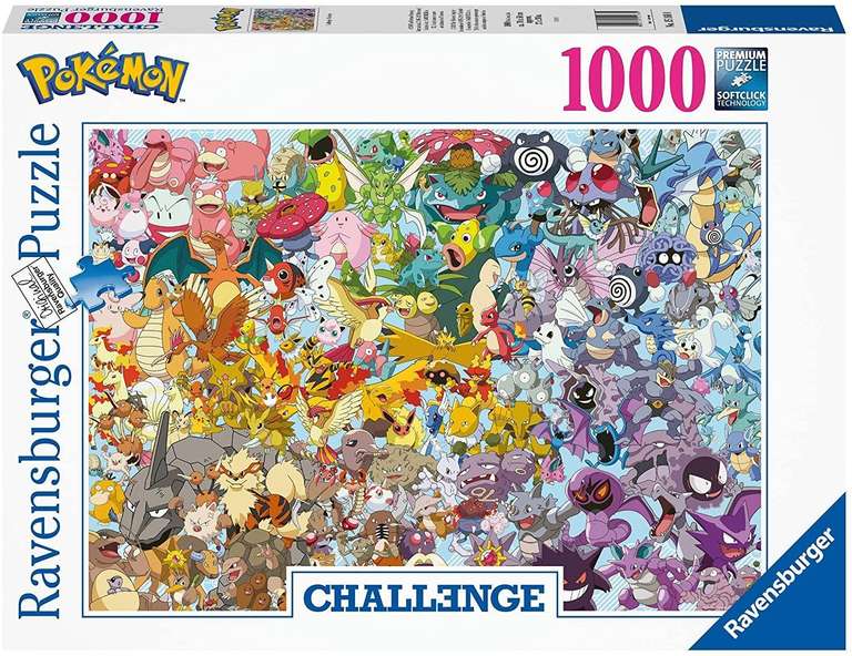 [Kultclub Newsletter] Ravensburger 15166 - Challenge, Pokémon, Puzzle , 1000 Teile