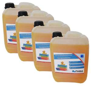 Flüssigwaschmittel Konzentrat orange GRATIS Ausgießer 4 x 5 L