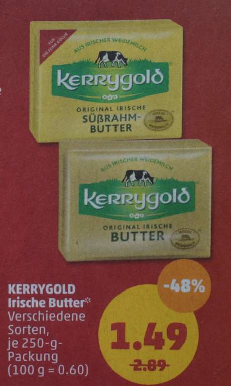 [Penny] Kerrygold Butter 250gr 1,49€ / Rama Brotaufstrich 500gr 0,99€ - Hamstern ab 11.04.-16.04.