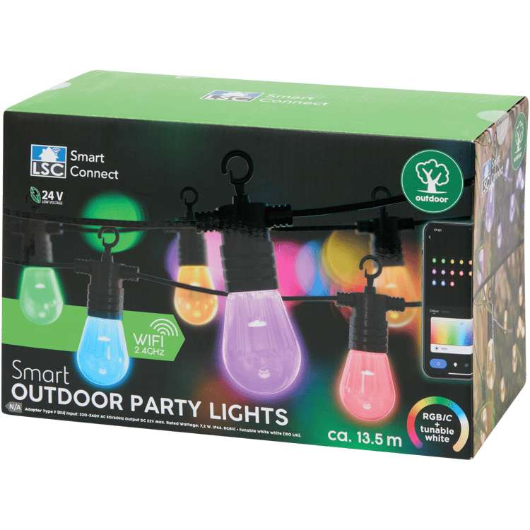 LSC Smart Connect Partylichter 13,5 m für den Außenbereich 19,95 € at Action