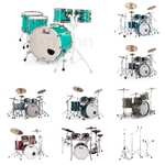 Pearl Schlagzeug Sammeldeal (12),z.B. Pearl STS925XSP/C851 Session Studio Select Emerald Ash 5-Piece Shell Set